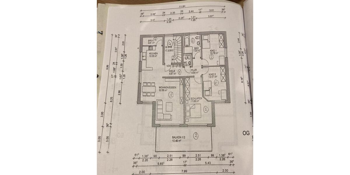 Etagenwohnung Kipfenberg - 4 Zimmer, 120 m&sup2;, 439.000&euro; | Angebot:27224183