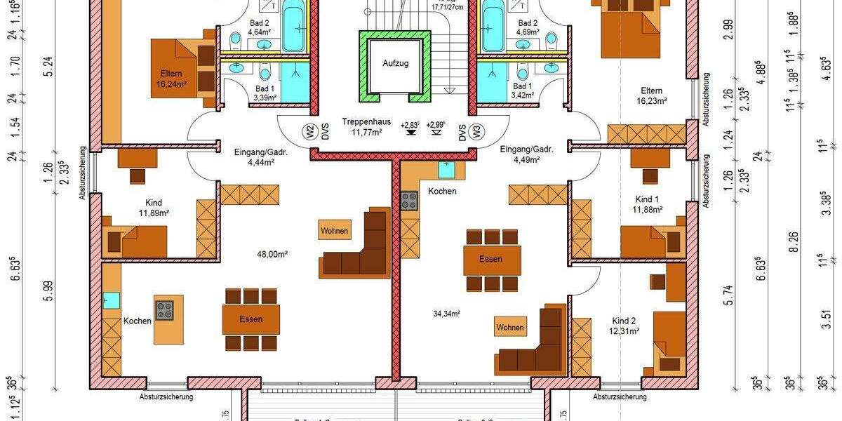 Etagenwohnung Schrobenhausen Mühlried - 4 Zimmer, 95 m&sup2;, 544.549&euro; | Angebot:25682855