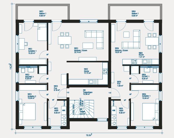 Investoren aufgepasst! Mehrfamilienhaus mit 4 Wohnungen in Heinrichsheim inklusive Baugrundstück - Grundstück Neuburg an der Donau | Angebot:27650679