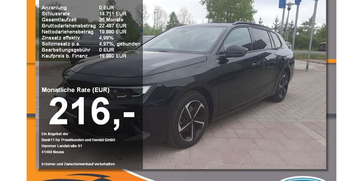 Opel Astra 15.275 km 19.880 &euro; Neustadt a. d. Donau 93333