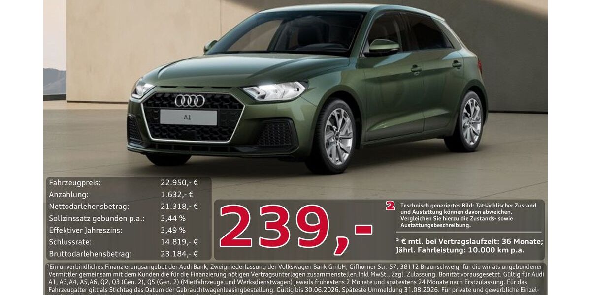 Audi A1 7.830 km 22.950 &euro; Ingolstadt 85057