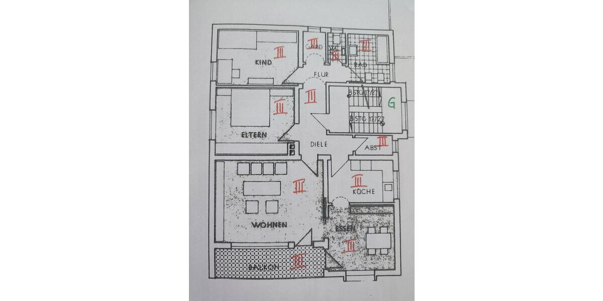 Etagenwohnung Ingolstadt Nordost - 3.5 Zimmer, 90 m&sup2;, 339.000&euro; | Angebot:26959567