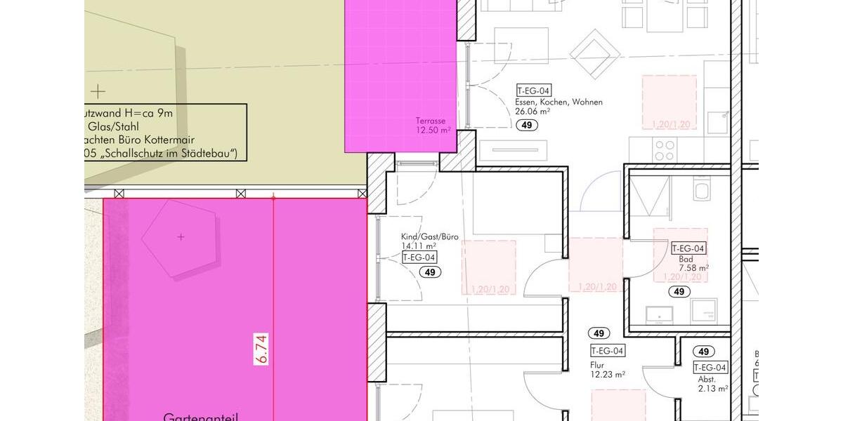 Erdgeschoßwohnung Schrobenhausen - 3 Zimmer, 84 m&sup2;, 1.350&euro; | Angebot:21401278