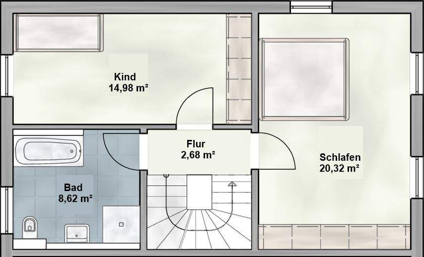 Doppelhaushälfte Hohenwart - 5 Zimmer, 133 m&sup2;, 596.000&euro; | Angebot:25661124