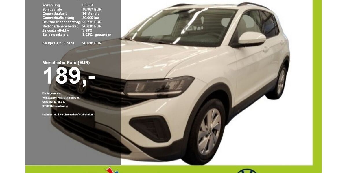 VW T-Cross 2.471 km 19.910 &euro; Mainburg 84048