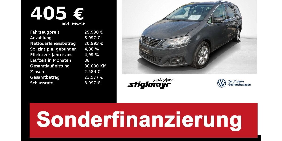 Seat Alhambra 68.933 km 28.880 &euro; Pfaffenhofen/Ilm 85276