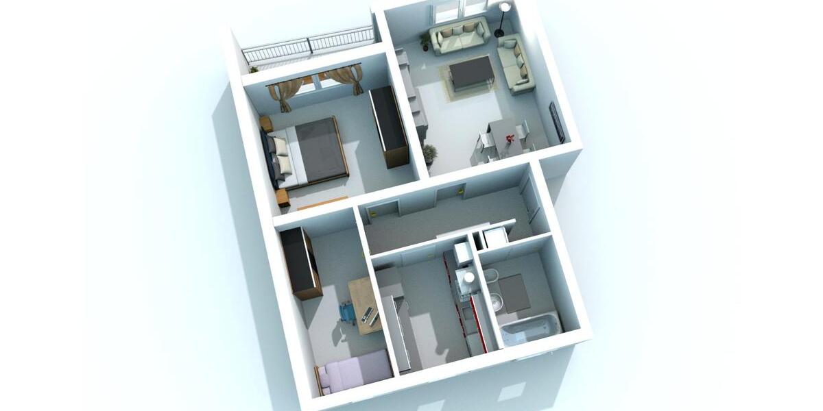 Etagenwohnung Ingolstadt Münchener Straße - 3 Zimmer, 64 m&sup2;, 229.000&euro; | Angebot:27244723