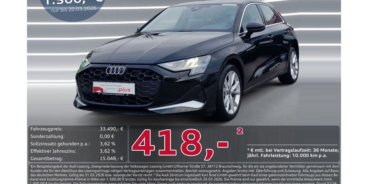 Audi A3 8.410 km 32.950 &euro; Ingolstadt 85057