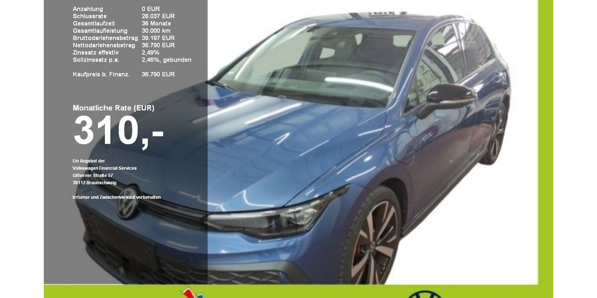 VW Golf 10.000 km 35.870 &euro; Mainburg 84048