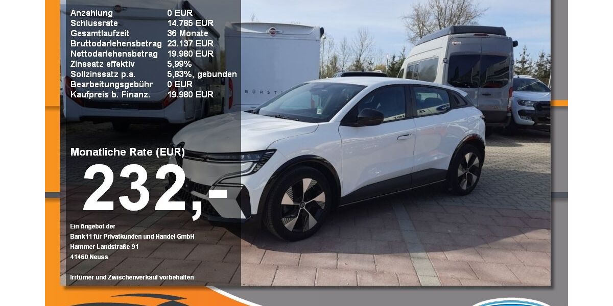 Renault Megane E-TECH 49.990 km 16.980 &euro; Neustadt / Donau 93333