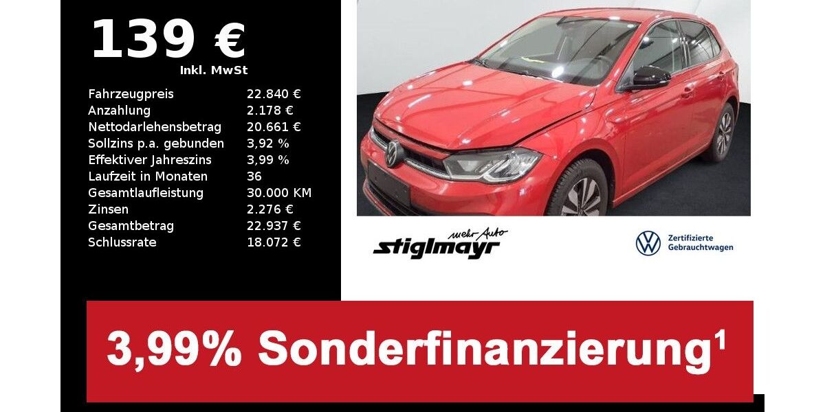 VW Polo 6.850 km 22.240 &euro; Pfaffenhofen/Ilm 85276