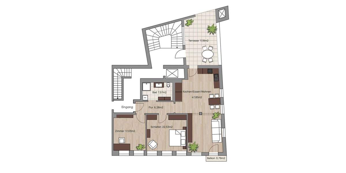 Etagenwohnung Schrobenhausen - 3 Zimmer, 113 m&sup2;, 1.150&euro; | Angebot:25682857