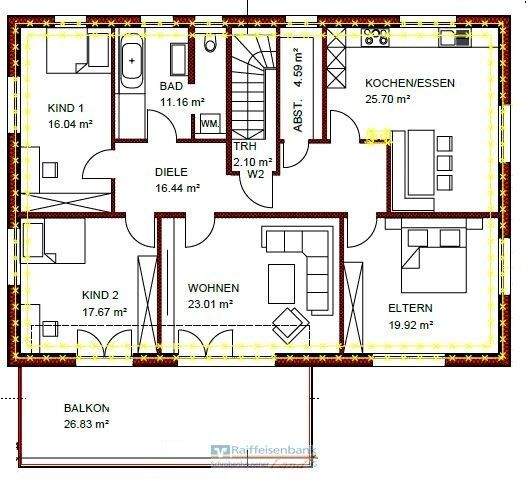 Etagenwohnung Schrobenhausen / Hörzhausen Hörzhausen - 4 Zimmer, 130 m&sup2;, 510.000&euro; | Angebot:25705615