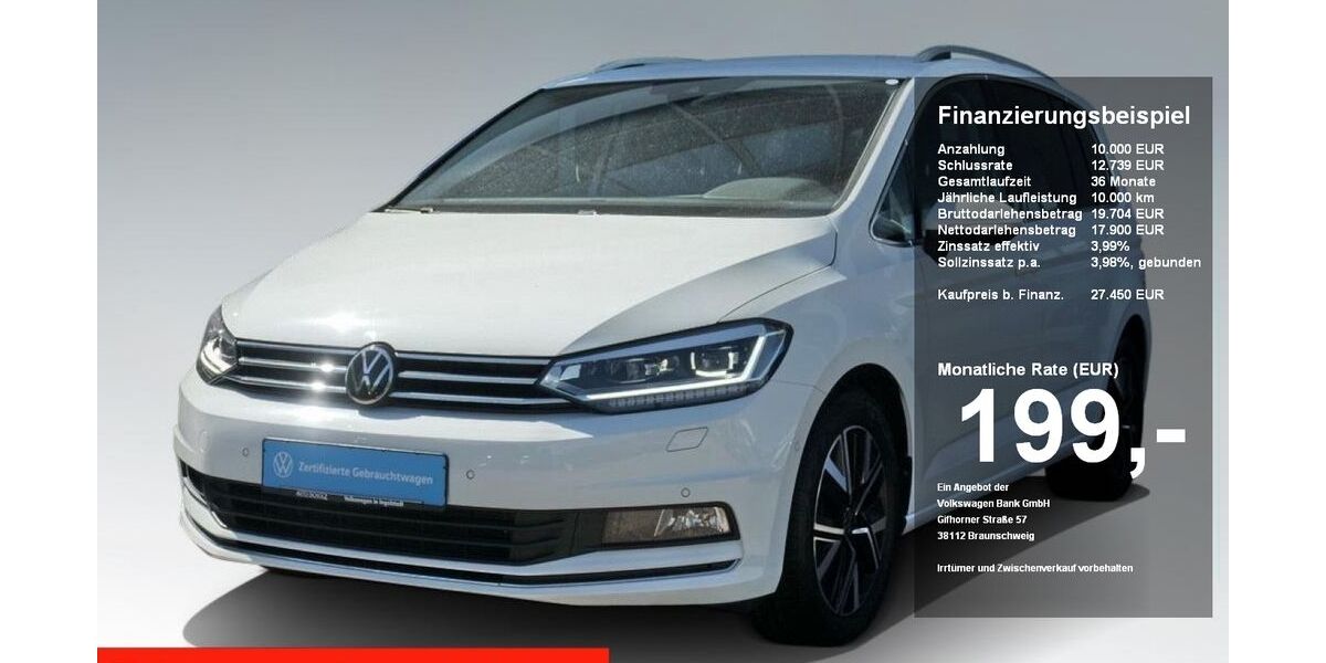 VW Touran 57.360 km 27.450 &euro; Ingolstadt 85053