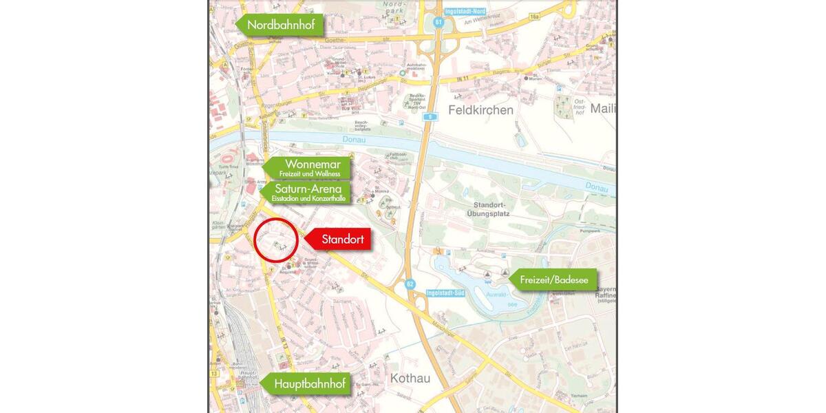 Etagenwohnung Ingolstadt Südost - 1 Zimmer, 25 m&sup2;, 129.000&euro; | Angebot:27544067