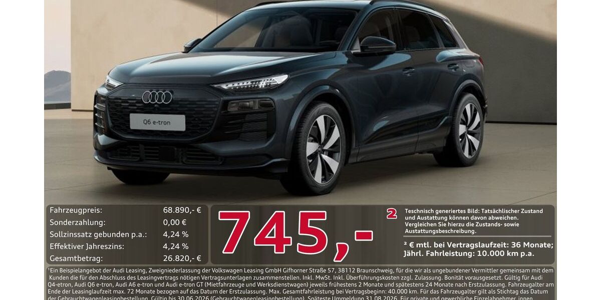 Audi Q6 e-tron 12.173 km 67.850 &euro; Ingolstadt 85057