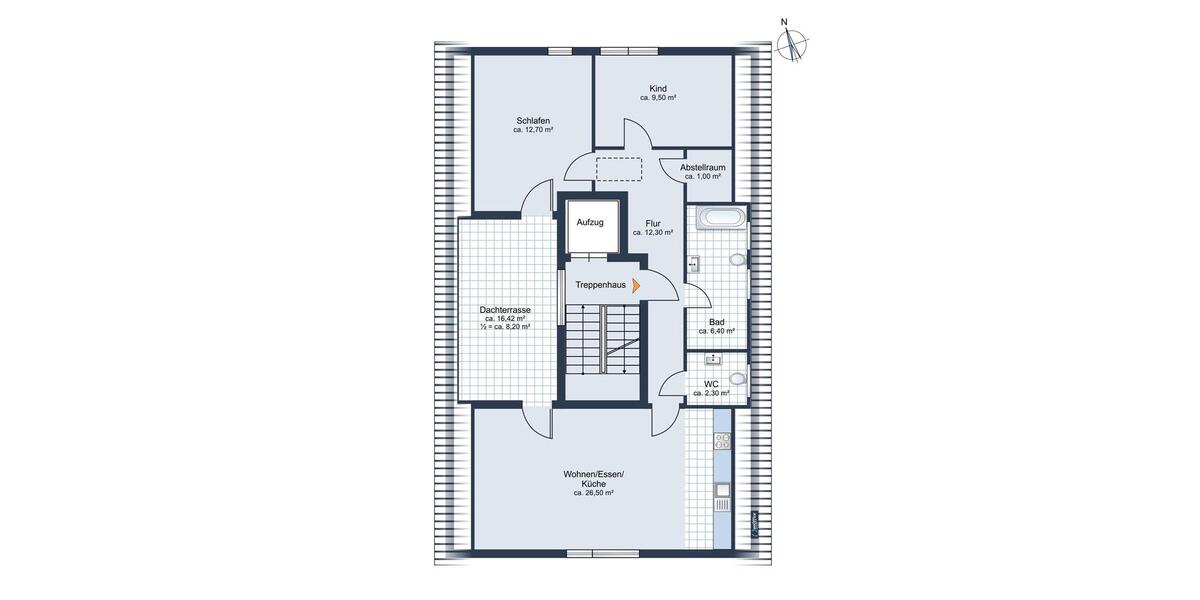 Etagenwohnung Schrobenhausen - 3 Zimmer, 79 m&sup2;, 1.115&euro; | Angebot:24863637