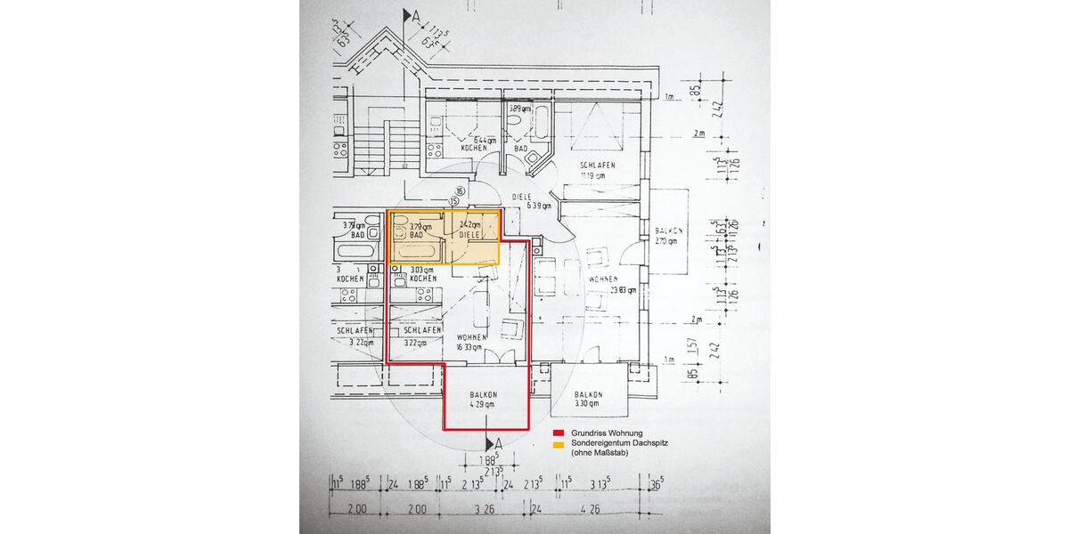 Dachgeschoßwohnung Ingolstadt Münchener Straße - 1.5 Zimmer, 40 m&sup2;, 191.000&euro; | Angebot:25752858