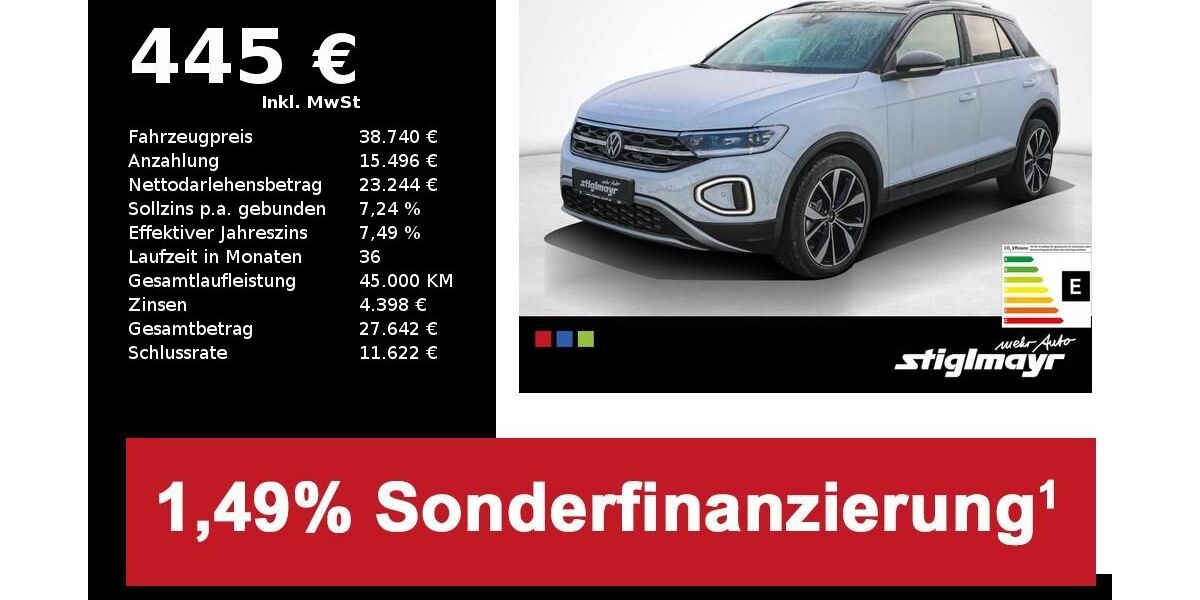 VW T-Roc 8.790 km 38.740 &euro; Schrobenhausen 86529