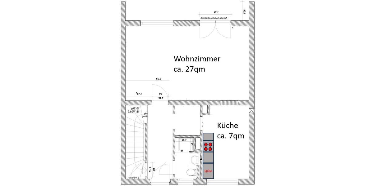 Etagenwohnung Ingolstadt Friedrichshofen-Hollerstauden - 5 Zimmer, 135 m&sup2;, 550&euro; | Angebot:25409044