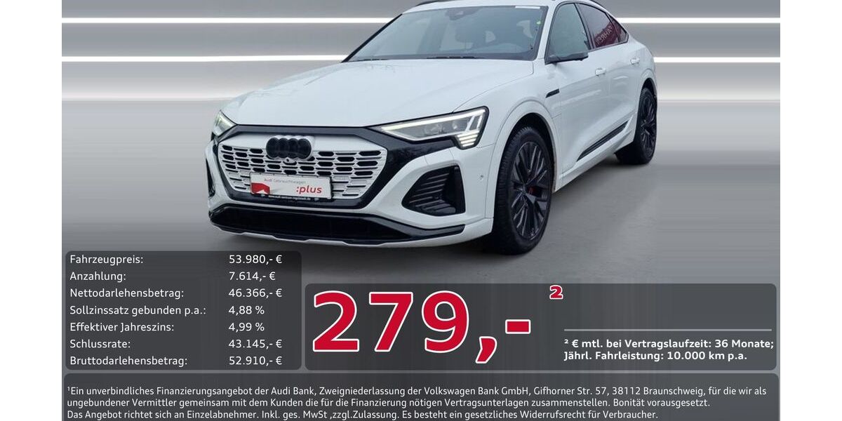 Audi Q8 e-tron 45.355 km 51.890 &euro; Ingolstadt 85057