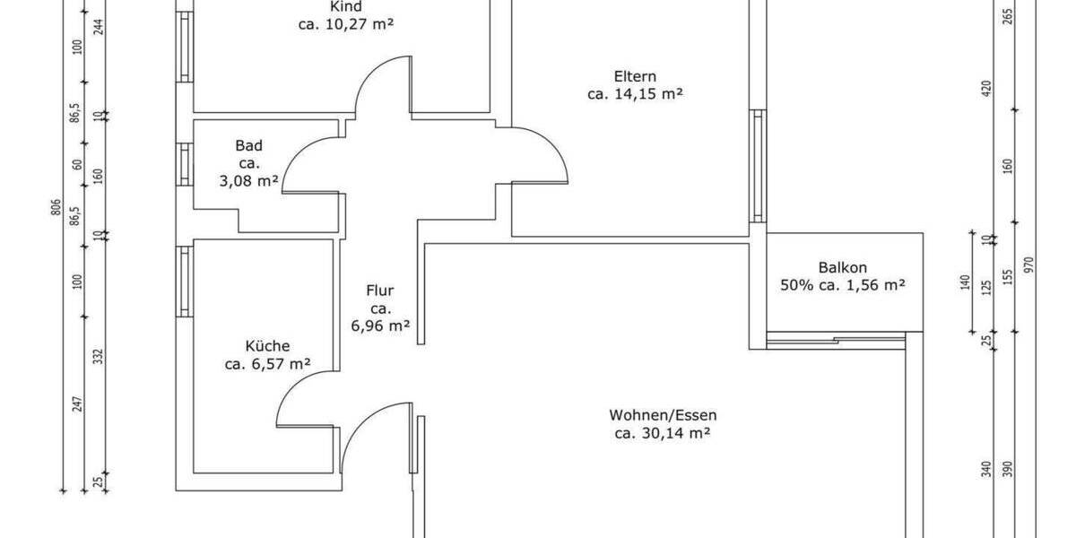 Etagenwohnung Ingolstadt Südost - 3 Zimmer, 72 m&sup2;, 269.000&euro; | Angebot:25737570