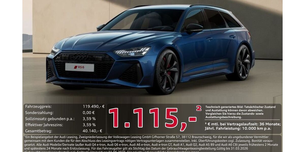 Audi RS6 17.541 km 119.490 &euro; Ingolstadt 85057