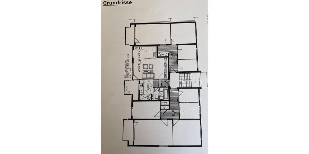 Etagenwohnung Neuburg an der Donau - 1 Zimmer, 43 m&sup2;, 189.000&euro; | Angebot:25777468