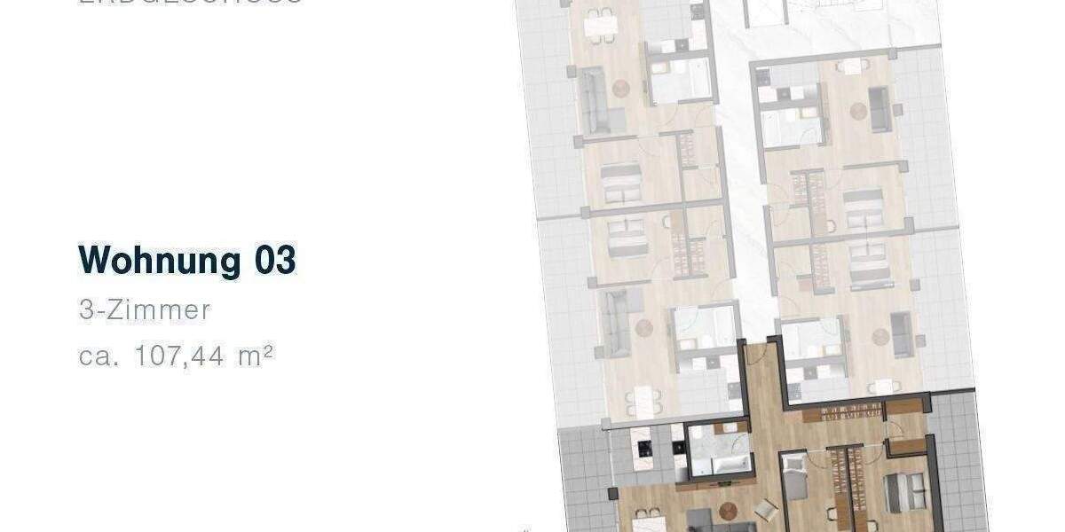 Etagenwohnung Ingolstadt Friedrichshofen-Hollerstauden - 3 Zimmer, 107 m&sup2;, 599.000&euro; | Angebot:25666739