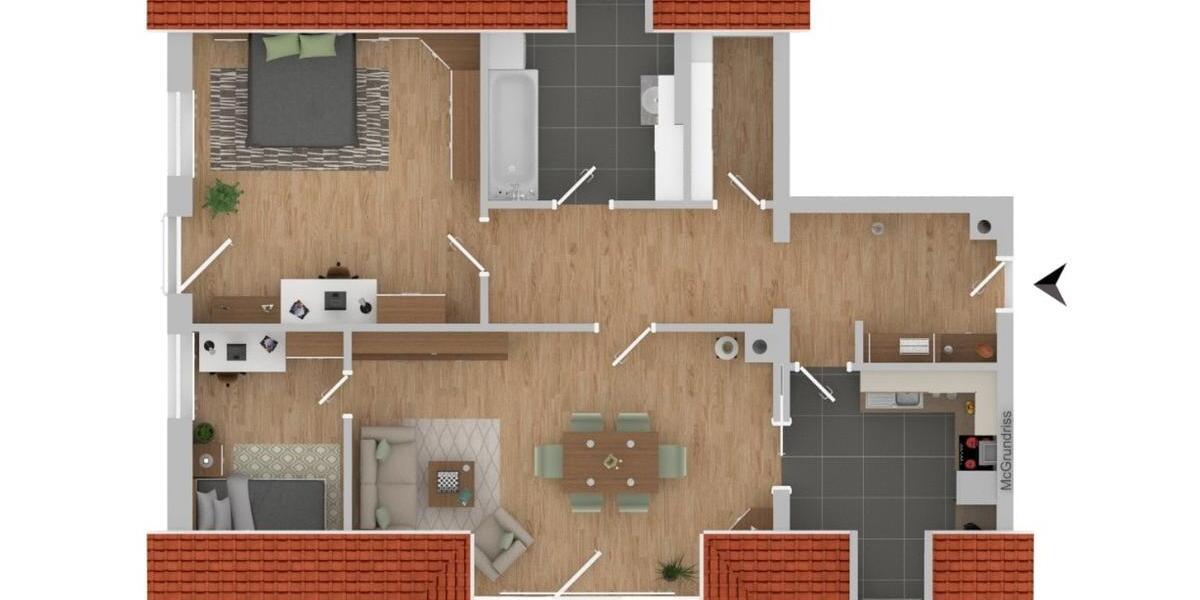 Dachgeschoßwohnung Ingolstadt Friedrichshofen-Hollerstauden - 2.5 Zimmer, 78 m&sup2;, 840&euro; | Angebot:25516861