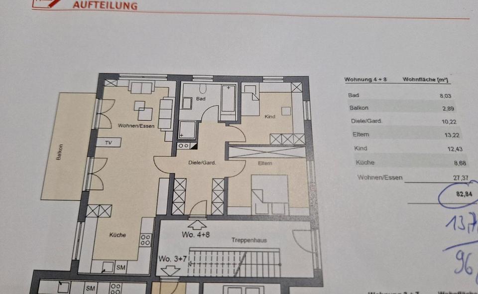 Etagenwohnung Rohrenfels - 3 Zimmer, 83 m&sup2;, 1.255&euro; | Angebot:25951757