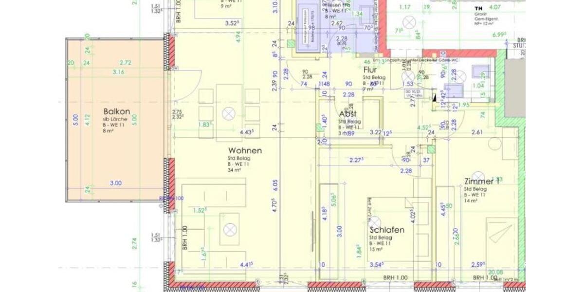 Etagenwohnung Ingolstadt Nordost - 3 Zimmer, 104 m&sup2;, 589.000&euro; | Angebot:24459798