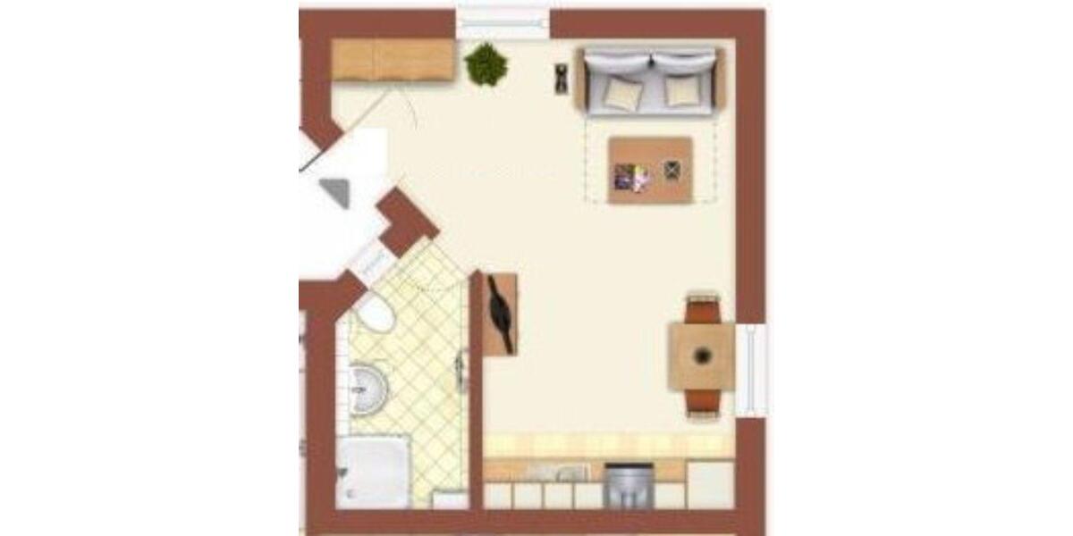 Etagenwohnung Wolnzach - 1 Zimmer, 25 m&sup2;, 450&euro; | Angebot:25789132
