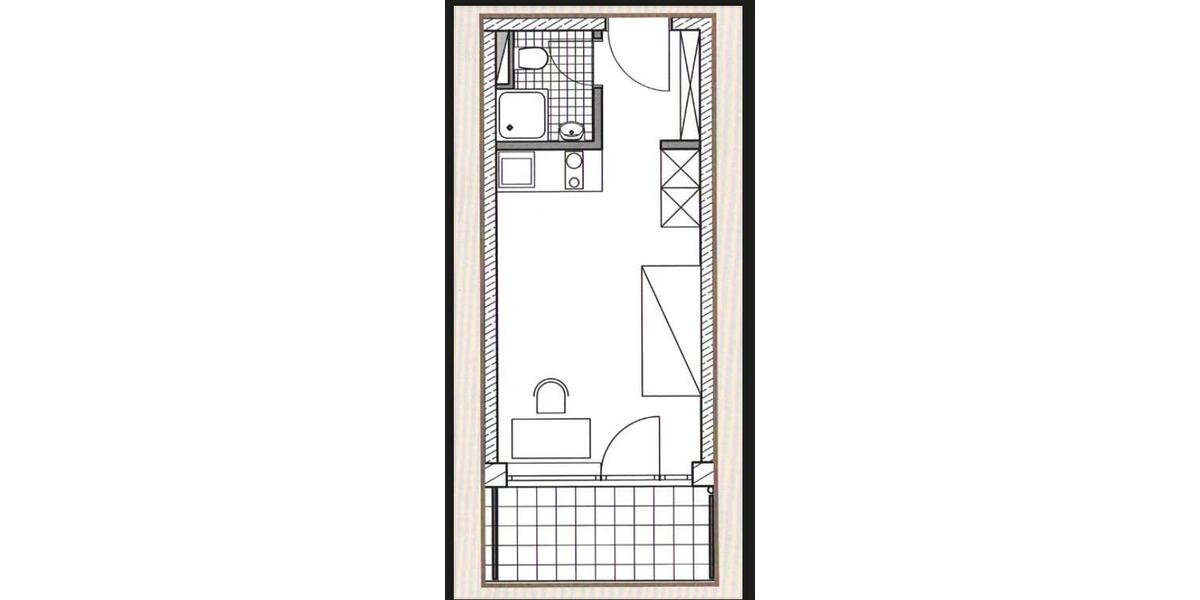 Etagenwohnung Ingolstadt Nordost - 1 Zimmer, 23 m&sup2;, 475&euro; | Angebot:25646642