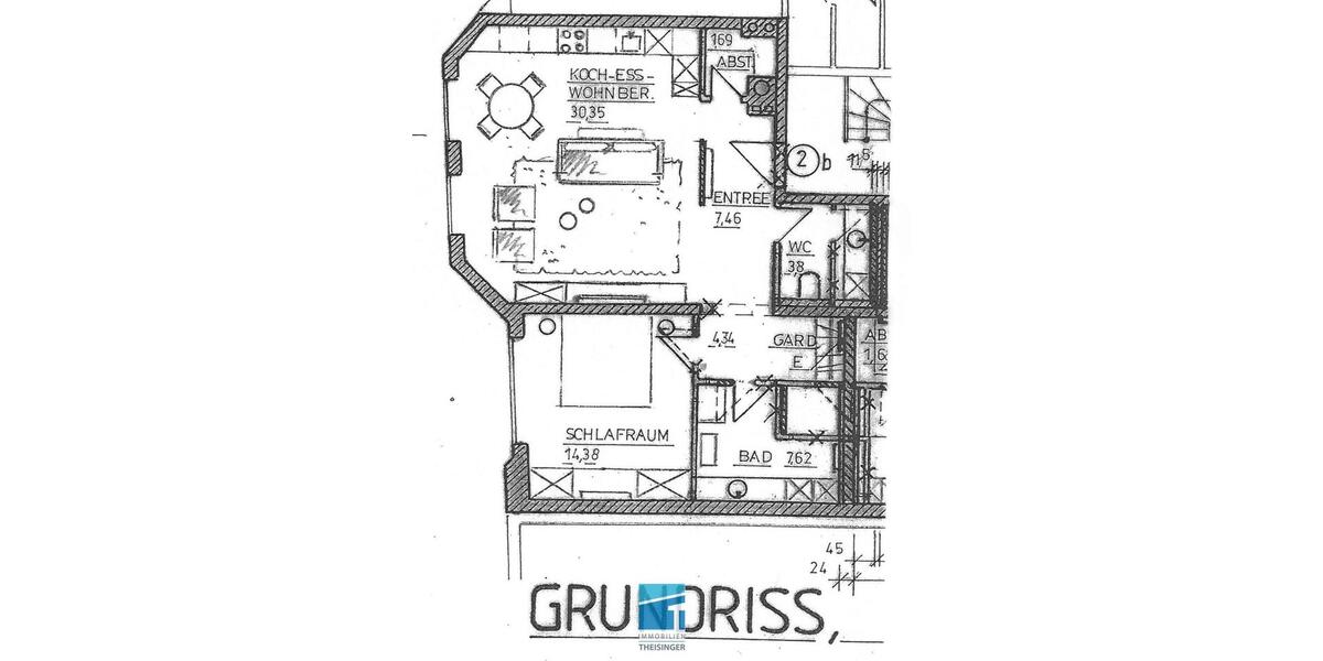Etagenwohnung Schrobenhausen - 2 Zimmer, 70 m&sup2;, 980&euro; | Angebot:25162006