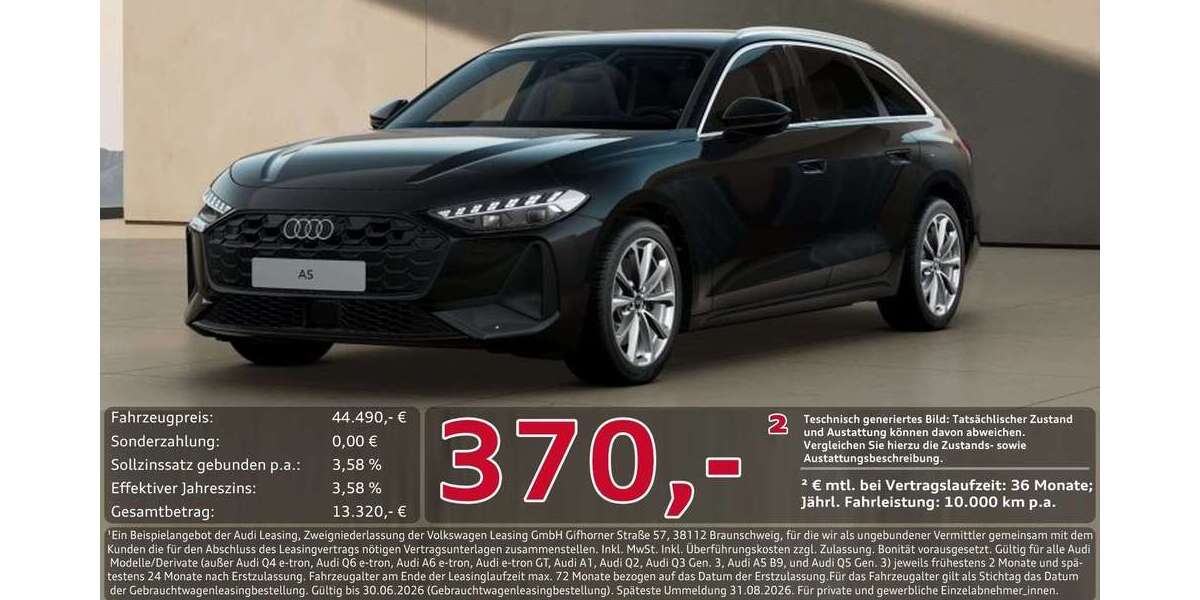 Audi A5 14.502 km 44.490 &euro; Ingolstadt 85057