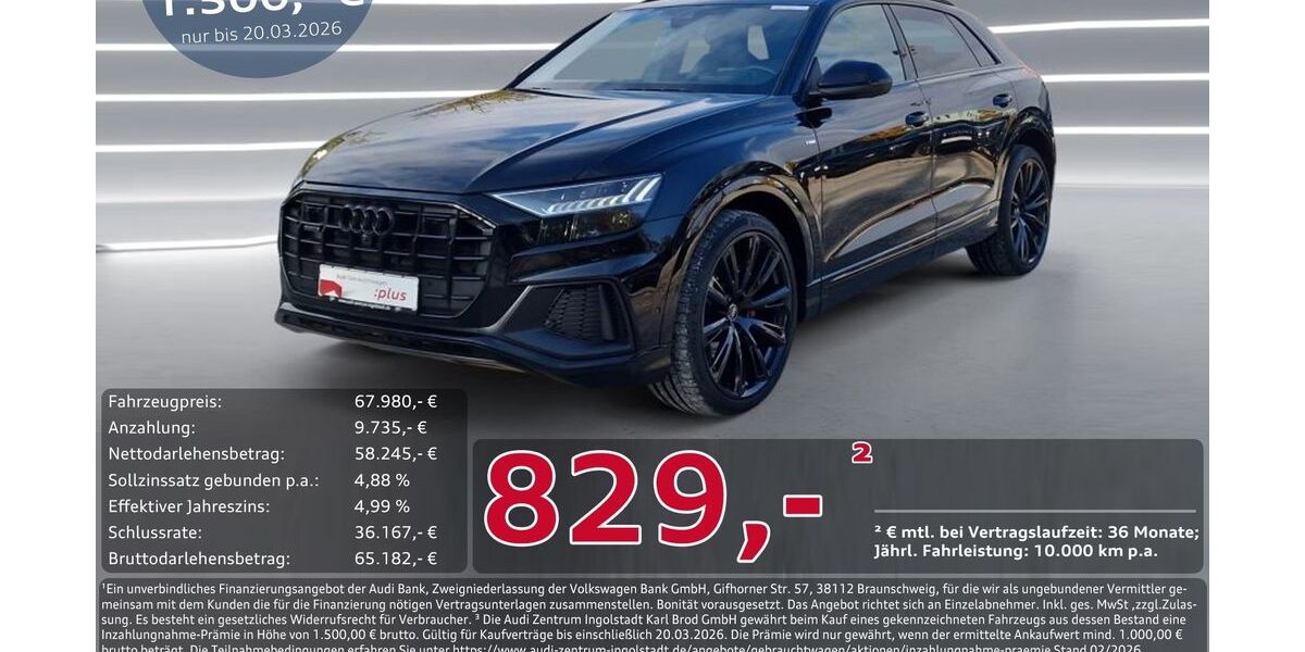 Audi Q8 88.101 km 62.950 &euro; Ingolstadt 85057