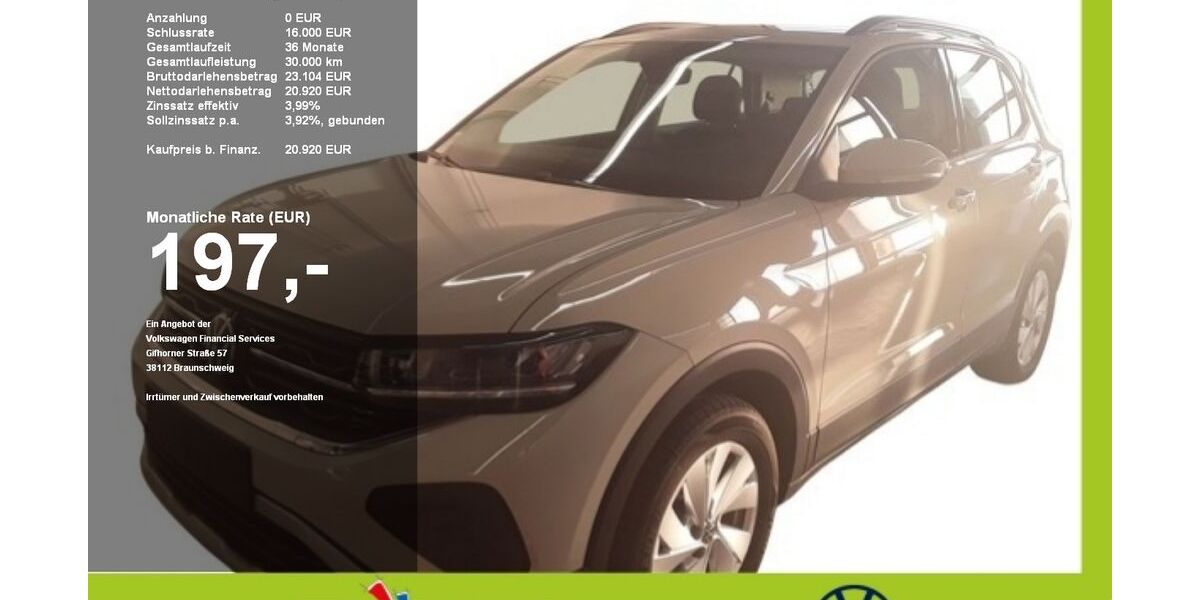 VW T-Cross 7.396 km 19.340 &euro; Mainburg 84048