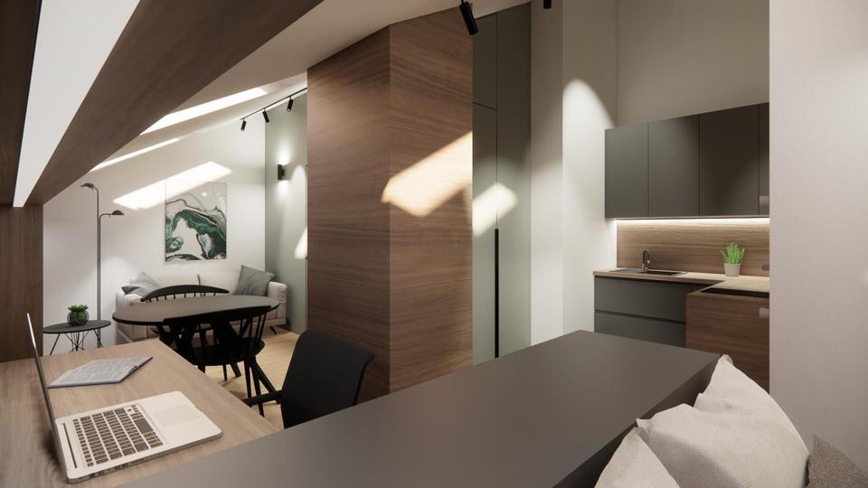 Dachgeschoßwohnung Eichstätt - 1 Zimmer, 41 m&sup2;, 550&euro; | Angebot:25440808