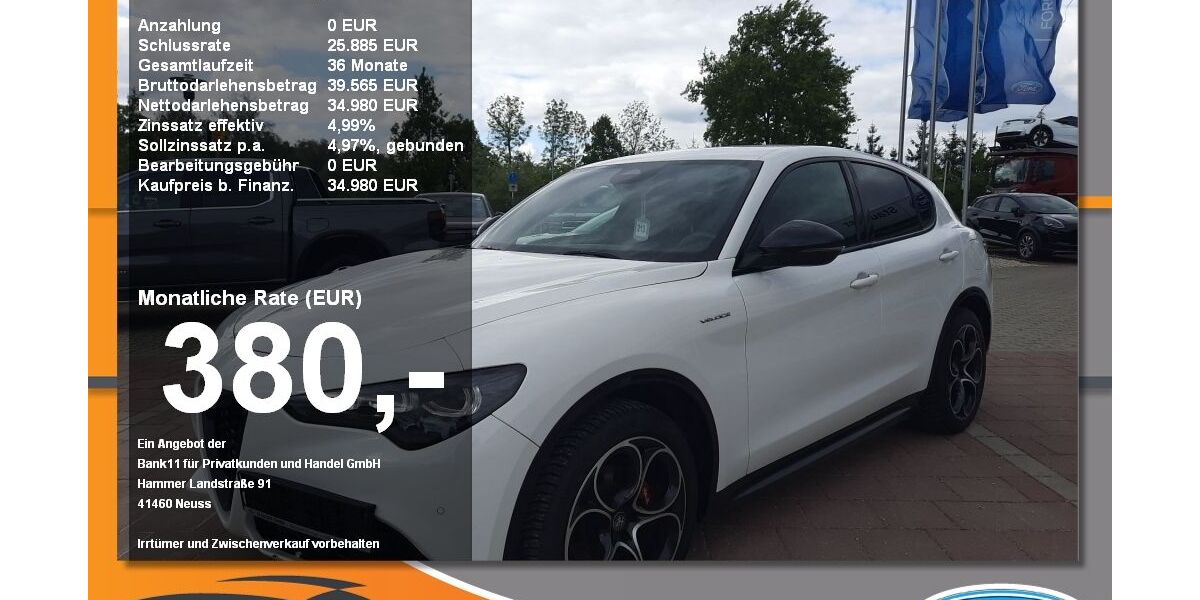Alfa Romeo Stelvio 37.990 km 34.980 &euro; Neustadt / Donau 93333