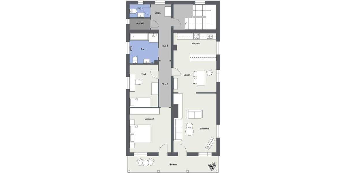 Etagenwohnung Großmehring - 3 Zimmer, 115 m&sup2;, 1.200&euro; | Angebot:25768769