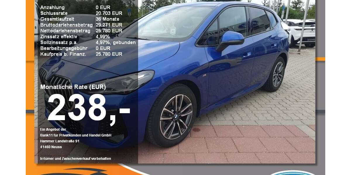 BMW 218 25.590 km 25.780 &euro; Neustadt a. d. Donau 93333