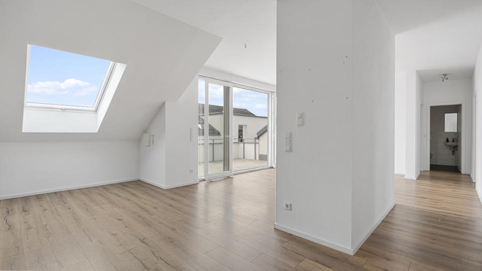 Dachgeschoßwohnung Kösching - 3 Zimmer, 99 m&sup2;, 1.300&euro; | Angebot:24952479