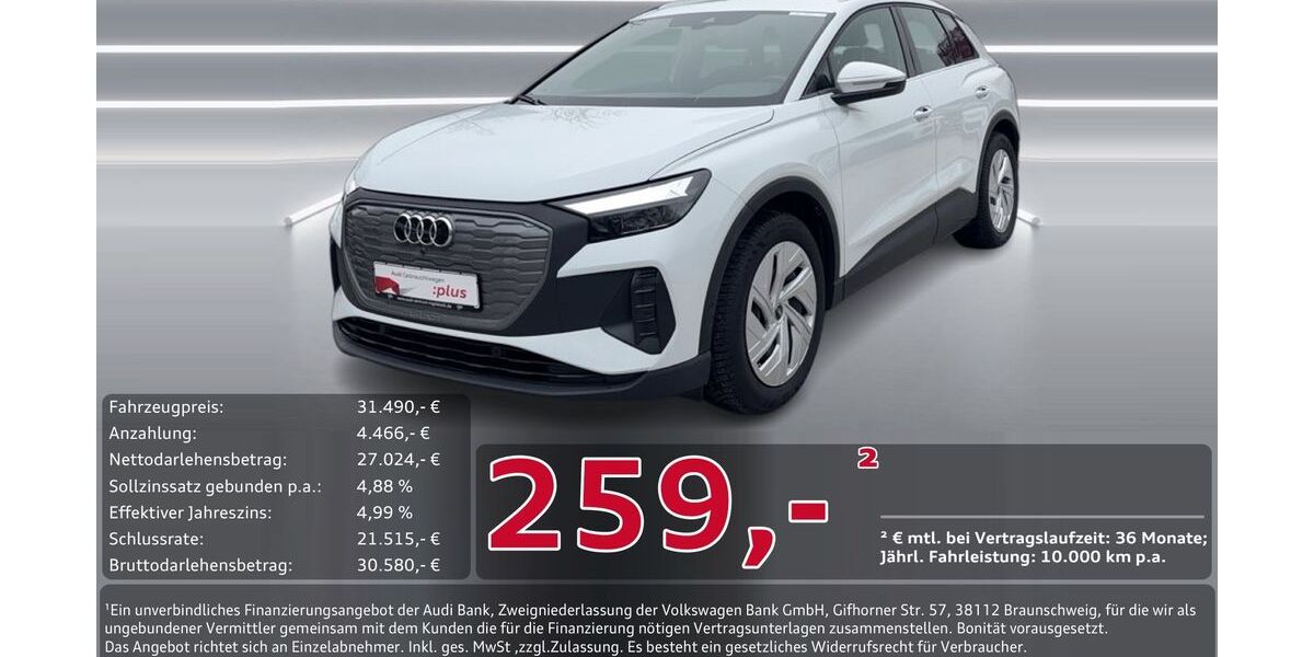 Audi Q4 e-tron 23.105 km 31.490 &euro; Ingolstadt 85057