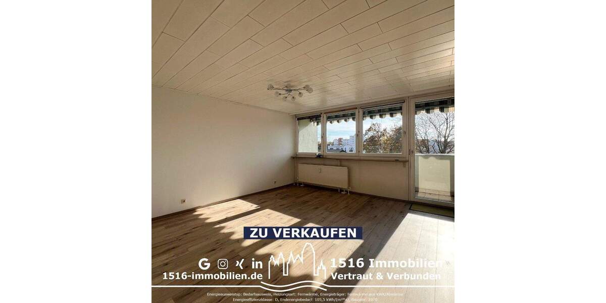 Etagenwohnung Ingolstadt Am Wasserwerk - 4 Zimmer, 75 m&sup2;, 275.000&euro; | Angebot:25732246