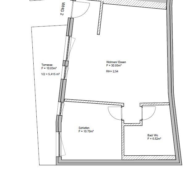 Etagenwohnung Ingolstadt Altstadt Südwest - 2 Zimmer, 54 m&sup2;, 738&euro; | Angebot:26796652