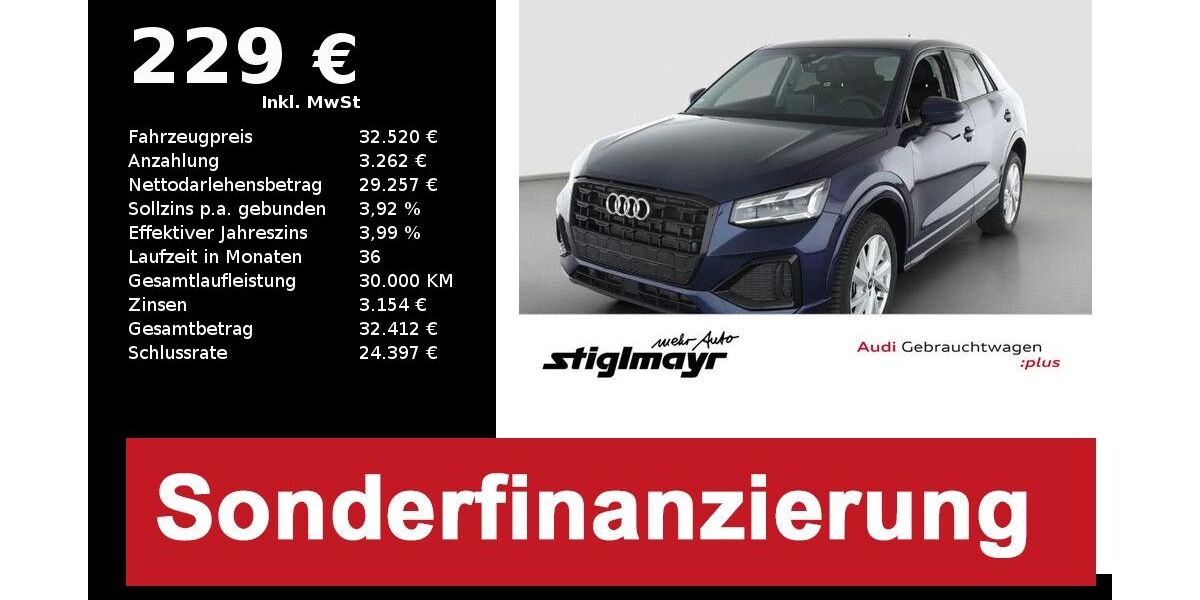 Audi Q2 3.179 km 32.520 &euro; Pfaffenhofen 85276