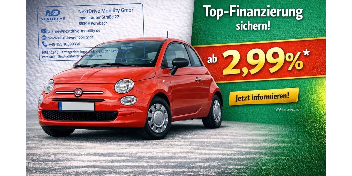Fiat 500 20.608 km 9.980 &euro; Pörnbach 85309