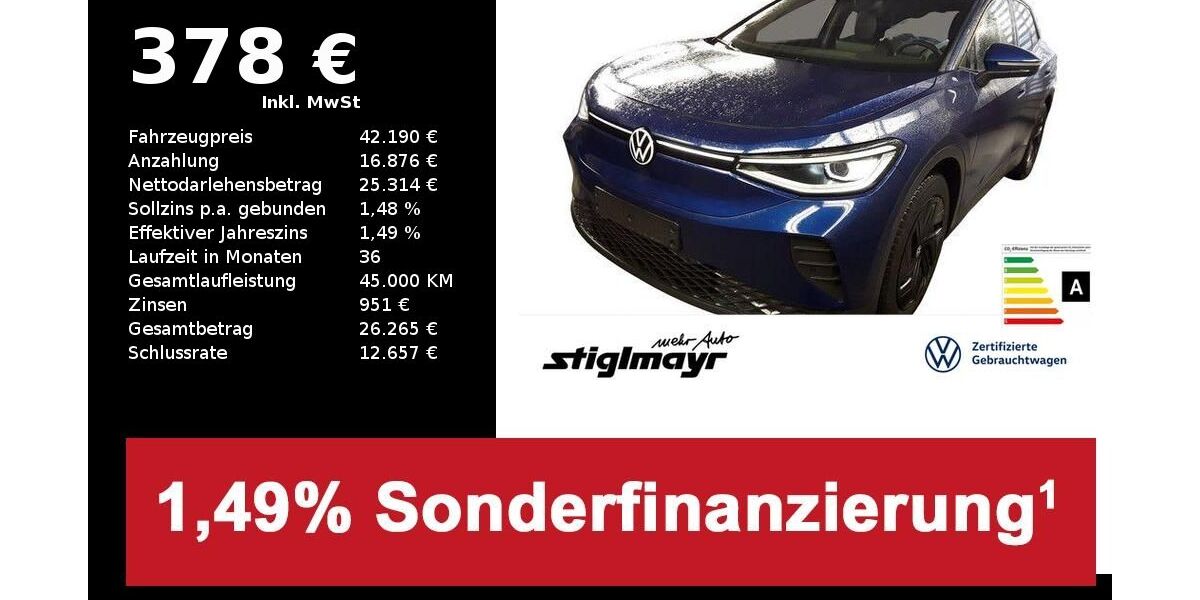 VW ID.4 10.155 km 42.190 &euro; Schrobenhausen 86529
