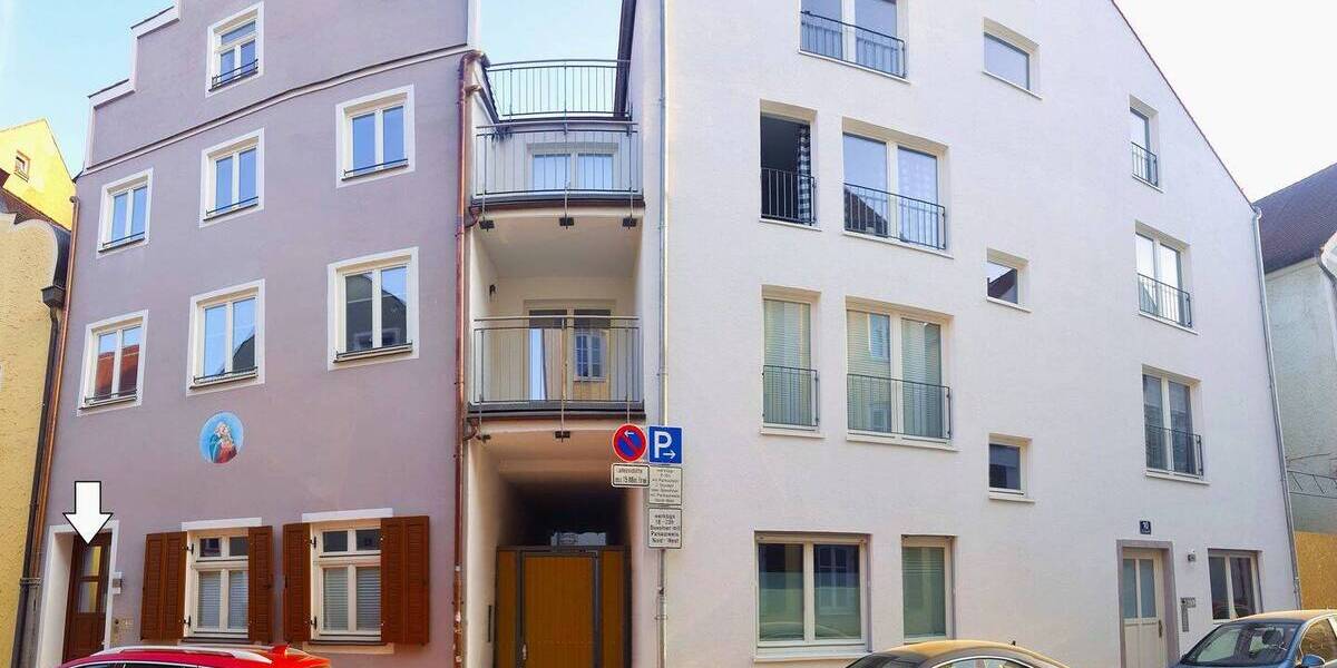 Etagenwohnung Ingolstadt Altstadt Nordwest - 2 Zimmer, 39 m&sup2;, 719&euro; | Angebot:26875075